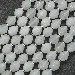 Natural Quartz Crystal Beads Strands, Bell, with Seed Beads, 11x10mm, Hole: 1.4mm, about 31pcs/strand, 15.35''(39cm)(G-K389-D08-01)