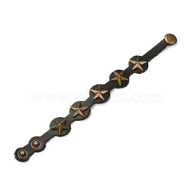 Bracelets de cordon en cuir PU(BJEW-I294-02B)-3