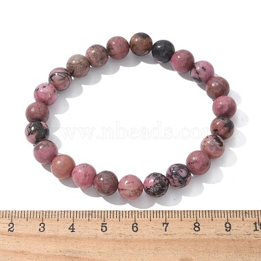 Abalorios rhodonite naturales brazalete tramo de(X-BJEW-F380-01-B16)-7