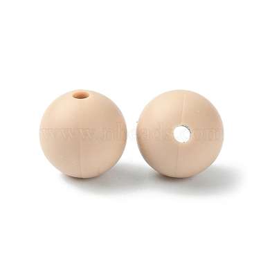 Round Food Grade Eco-Friendly Silicone Focal Beads(SIL-F003-01A)-4