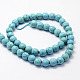 Faceted Synthetical Turquoise Beads Strands(X-G-F382-8mm-01)-2