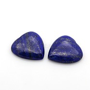 Natural Gemstone Cabochons, Heart, Lapis Lazuli, 29~30x29~30x6~8mm(X-G-P021-05)