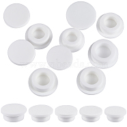 10Pcs 5 Styles Silicone Hole Plug Waterproof Plug, Snap in Hole Plugs, for Furniture Fencing, White, 31.5~37x13.5~15mm, Inner Diameter: 22~29mm, 2pcs/style(AJEW-GF0007-93)