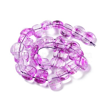 Brins de perles d'imitation de pierres précieuses en verre transparent(GLAA-G105-01C)-3