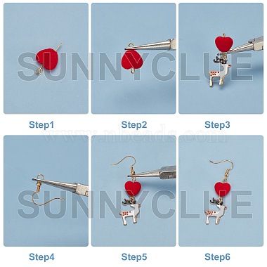 137Piece DIY Christmas Style Earring Kits(DIY-SC0015-14)-4