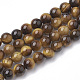 Natural Tiger Eye Beads Strands(G-S281-55-6mm)-1