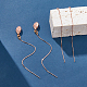 2 Pairs Sterling Silver Stud Earring Finding(STER-HS0001-10RG)-5