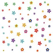 PVC Wall Stickers, for Wall Decoration, Flower Pattern, 39x90cm, 2pcs/set(DIY-WH0228-379)