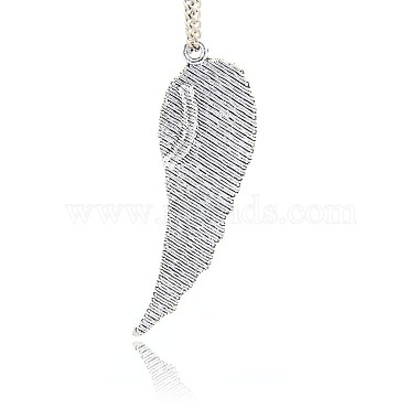 Antique Silver Plated Alloy Wing Big Pendants(ALRI-N019-03)-2