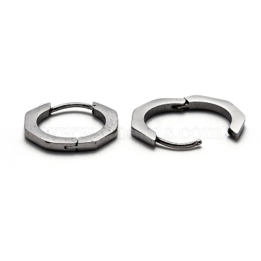 304 восьмиугольные серьги-кольца из нержавеющей стали(STAS-J033-04B-P)-3