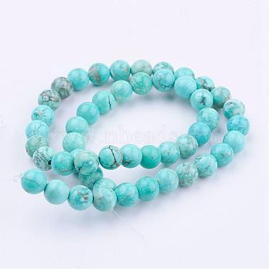 Natural Howlite Bead Strands(G-E374-01-8mm)-3