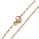 Natural Mixed Gemstone & Heart Pendant Necklaces with Golden Brass Cable Chains(NJEW-JN04618)-6