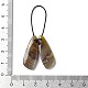 2 pendentifs en agate mexicaine naturelle(G-B105-01E)-3