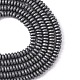 Matte Style Electroplate Non-magnetic Synthetic Hematite Beads Strands(G-M007-77)-2