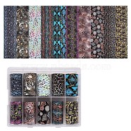 Nail Art Transfer Stickers, Nail Decals, DIY Nail Tips Decoration for Women, Mixed Color, 40mm, about 1m/roll, 10rolls/box(MRMJ-T063-440)