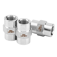 304 Stainless Steel Full Hex Coupling, Female NPT Thread, Equal Hex Nipple Pipe Hose Connector Adapter, Stainless Steel Color, 30x22x19mm, Inner Diameter: 12mm(FIND-WH0038-35P)