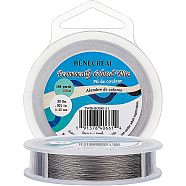 Tiger Tail Wire, Stainless Steel Wire, Stainless Steel Color, 0.25mm, about 492.12 Feet(150m)/roll(TWIR-BC0001-11)