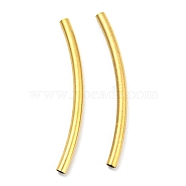 304 Stainless Steel Tube Beads, Curved Tube, Golden, 30x2mm, Hole: 1.4mm(STAS-B047-27J-G)
