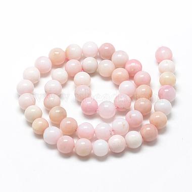 Natural Pink Opal Beads Strands(G-R446-8mm-10)-2