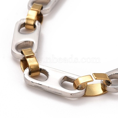 Chapado al vacío 304 collar de cadenas de eslabones ovalados de acero inoxidable(STAS-E160-22GP)-3