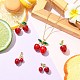 5Pcs 5 Styles Brass Resin Pendants(KK-CJ0004-06)-6