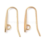 304 Stainless Steel Earring Hooks, Golden, 19.5x3.5mm, Hole: 1.8mm, Pin: 1mm(X-STAS-B065-05G)