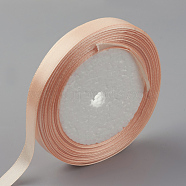 Single Face Satin Ribbon, Polyester Ribbon, Light Salmon, 1 inch(25mm) wide, 25yards/roll(22.86m/roll), 5rolls/group, 125yards/group(114.3m/group)(RC25mmY007)