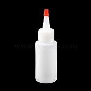 60ml Plastic Glue Bottles, Clear, 8.5x3.6cm, capacity: 60ml(DIY-WH0002-06M-60ml)
