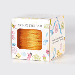 Nylon Thread, Orange, 1.5mm, about 49.21 yards(45m)/roll(NWIR-JP0012-1.5mm-523)