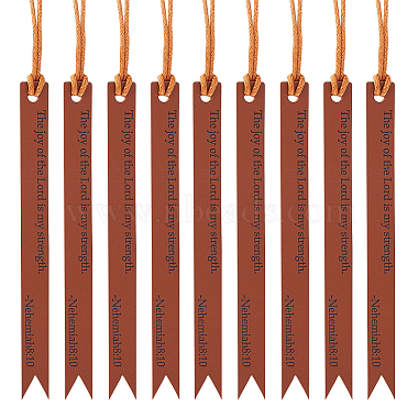 Saddle Brown Imitation Leather Bookmarks
