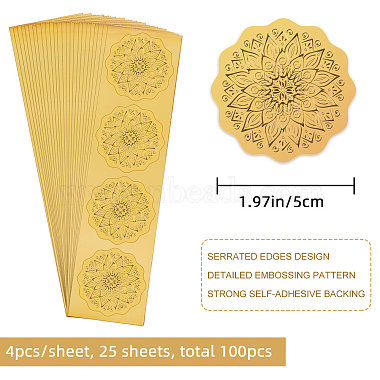Self Adhesive Gold Foil Embossed Stickers(DIY-WH0211-136)-2