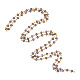 Стеклянные бусины цепочки ручной работы для изготовления браслетов колье(X-AJEW-JB00037-05)-2