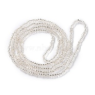 Waist Beads, Transparent Glass Seed Beads Stretch Body Chain, Fashion Summer Jewelry for Women, Silver, 31-1/2~31-7/8 inch(80~81cm)(AJEW-P095-01L)