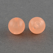 Imitation Jelly Acrylic Beads, Round, Light Salmon, 8mm, Hole: 1.5mm, about 1700pcs/500g(SACR-R836-8mm-01)