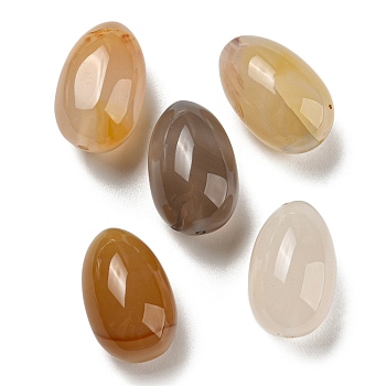 Natural Agate Beads, Half Drilled, Teardrop, 23~24x14~15x14~15mm, Hole: 1.5~1.6mm