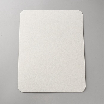 Felt Fabric for DIY Crafts, Rectangle, White, 320x249x3mm