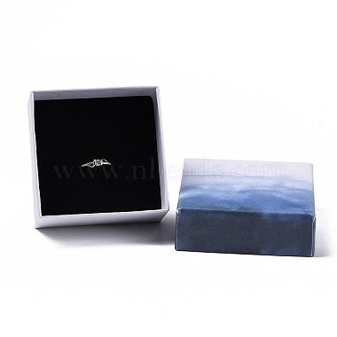 Blue Square Paper Gift Boxes