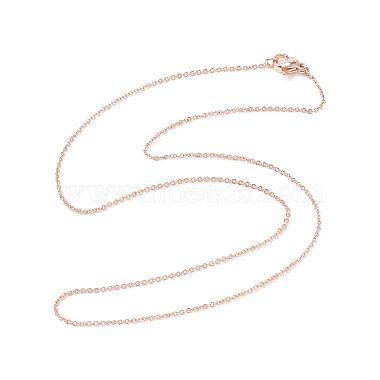 Brass Chain Necklaces(MAK-L009-03RG)-3