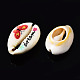 Printed Natural Cowrie Shell Beads(SSHEL-N032-31)-3
