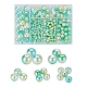 497Pcs 5 Style Rainbow ABS Plastic Imitation Pearl Beads(OACR-YW0001-07E)-1