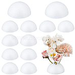 Craft Foam Half Round Cabochons, White, 73.5x37mm(FIND-CY0002-16)