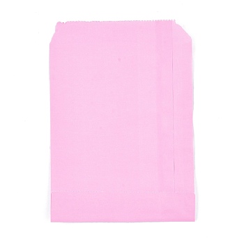 Eco-Friendly Kraft Paper Bags, Gift Bags, Shopping Bags, Rectangle, Pink, 18x13x0.02cm