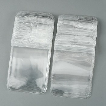 30Pcs Transparent Plastic Zip Lock Bags, Resealable Packaging Bags, Rectangle, Clear, 15x10.5x0.02cm, Unilateral Thickness: 2.3 Mil(0.06mm)