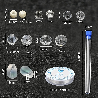 Kits de fabrication de bijoux de série blanche de bricolage(DIY-YW0003-05A)-3