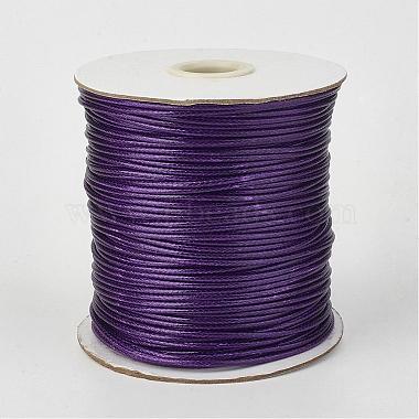 2mm Purple Waxed Polyester Cord Thread & Cord