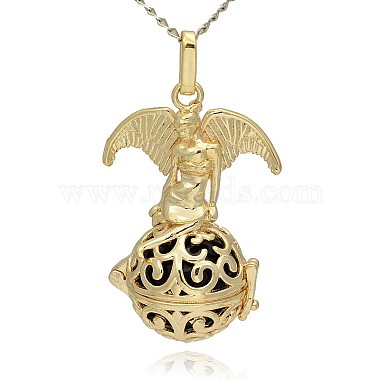 Golden Black Angel & Fairy Brass Pendants
