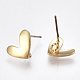 Brass Stud Earring Findings(KK-S348-221)-2