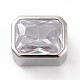 Perles de zircone cubique transparentes micro pavées en laiton écologiques(KK-D079-25P)-1