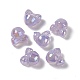 Placage uv perles acryliques irisées arc-en-ciel(PACR-M003-07C)-1
