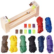 Rock Climbing Rope Knitted Tool Sets, Mixed Color, Packing Size: 23x14x8cm(DIY-PH0008-01)